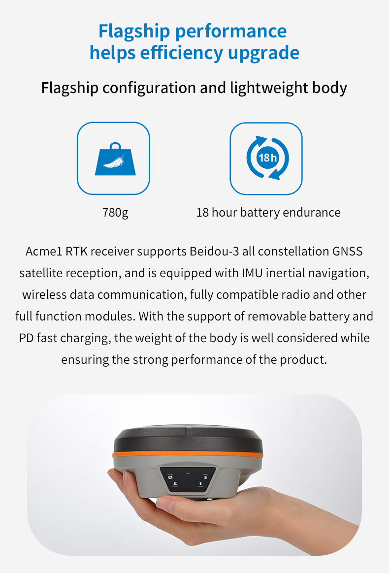 South Galaxy G2 GPS RTK With 1598 Channels Full Signal Tracking RTK Receiver Galaxy G2 Land Surveying GNSS RTK (2)